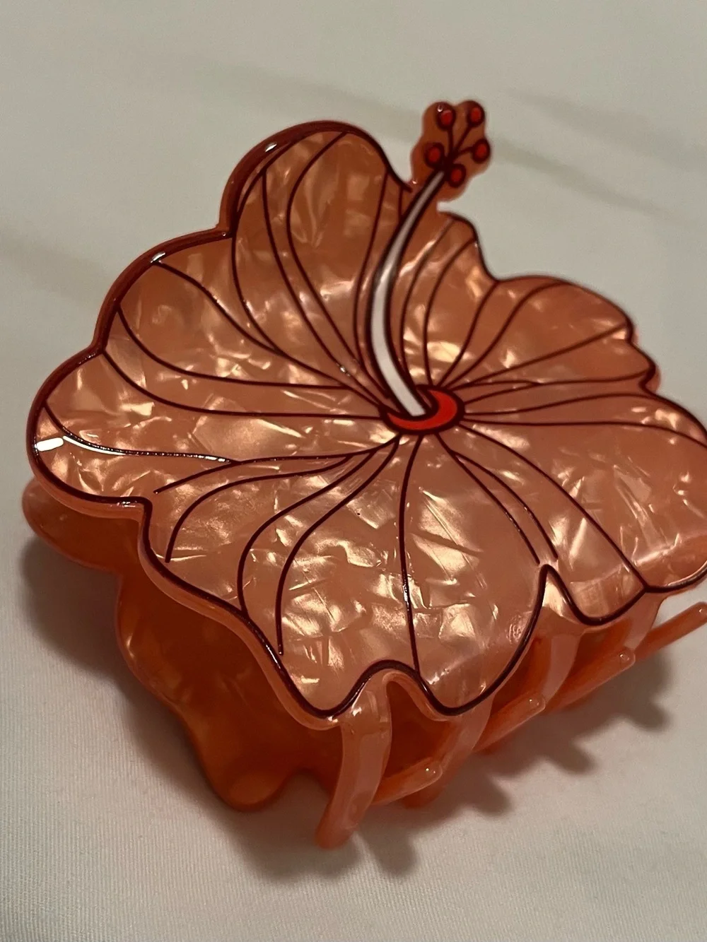 Hibiscus Flower Hair Claw Clip